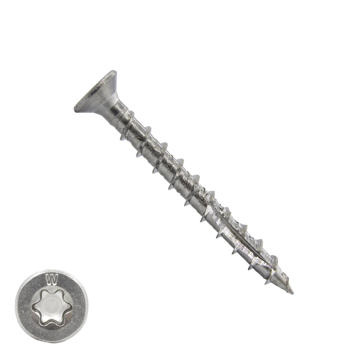 Alternatieve afbeelding voor Woodies Beslagschroeven platverzonken kop rvs a2 TORX-20 4,5x40mm 200 stuks