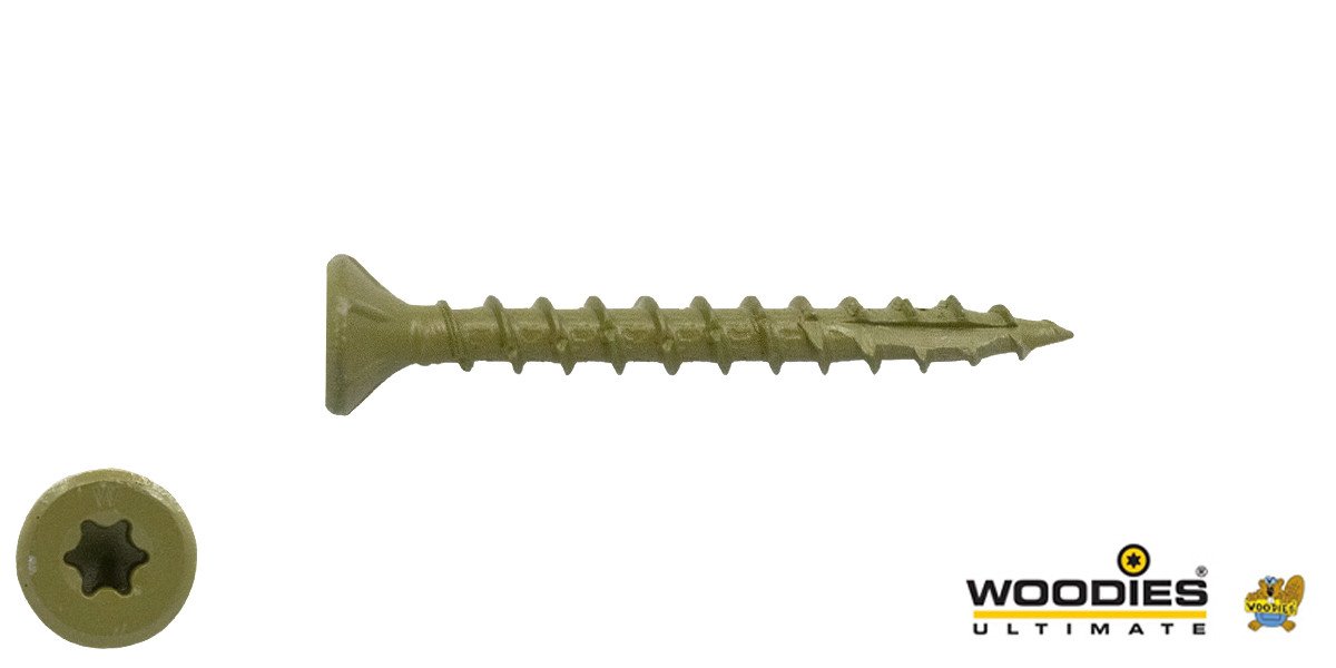 Alternatieve afbeelding voor Woodies schroeven platverzonken kop Shield TORX-20 4x50mm 200 stuks