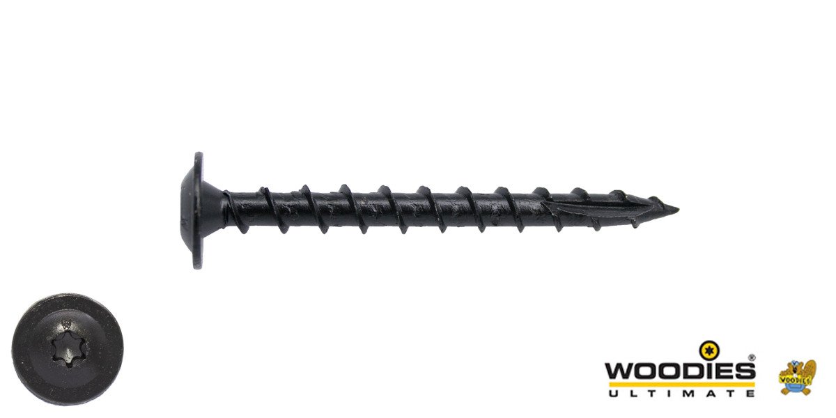Alternatieve afbeelding voor Woodies Tellerkopschroeven Blackline Shield TORX-30 6x40mm 100 stuks