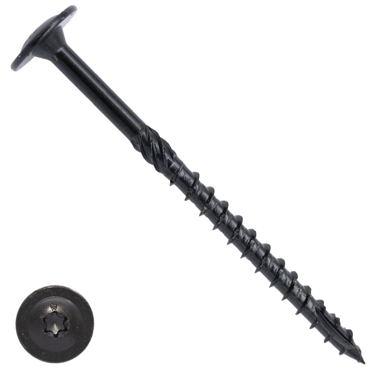 Alternatieve afbeelding voor Woodies Tellerkopschroeven Blackline Shield TORX-40 8x100/50mm deeldraad 50 stuks