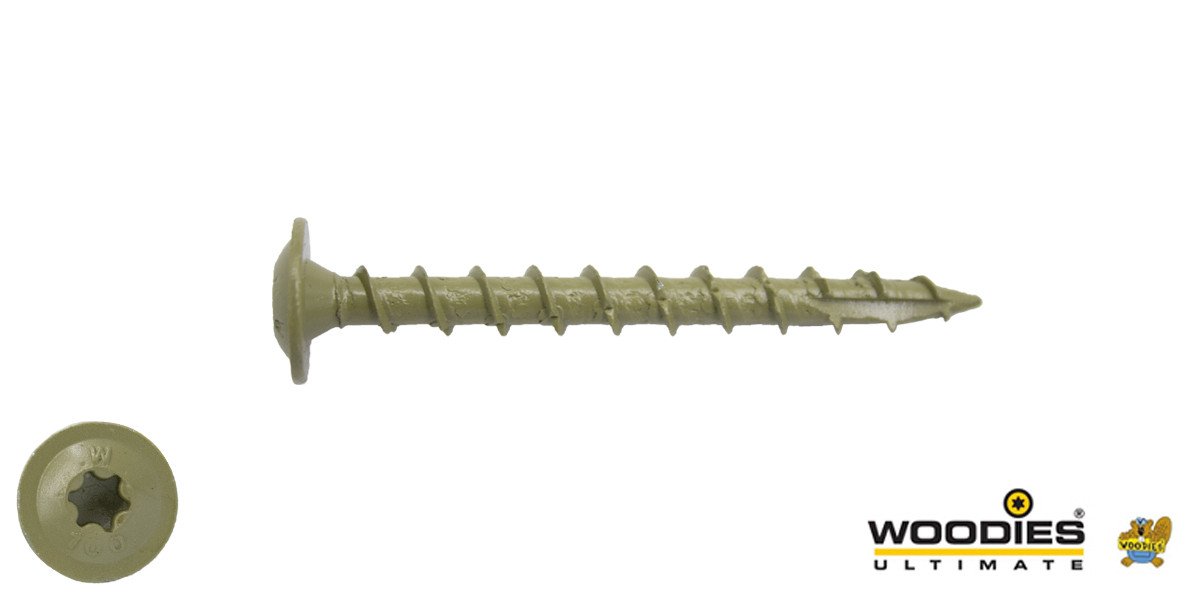 Alternatieve afbeelding voor Woodies Tellerkopschroeven Shield TORX-40 8x50mm 50 stuks