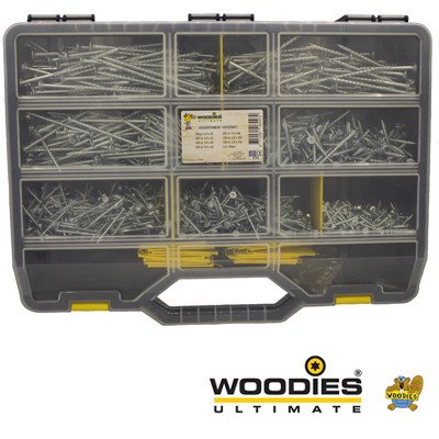 Alternatieve afbeelding voor Woodies Ultimate schroeven TORX Assortimentskoffer verzinkt incl. Bitjes