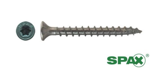 Spax spaanplaatschroeven 4x40 mm RVS A2 platkop TORX 200 stuks