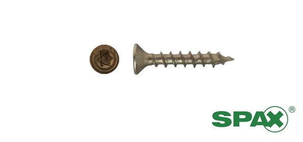 Spax spaanplaatschroeven 3,5x16 mm geelverzinkt platkop TORX 1000 stuks