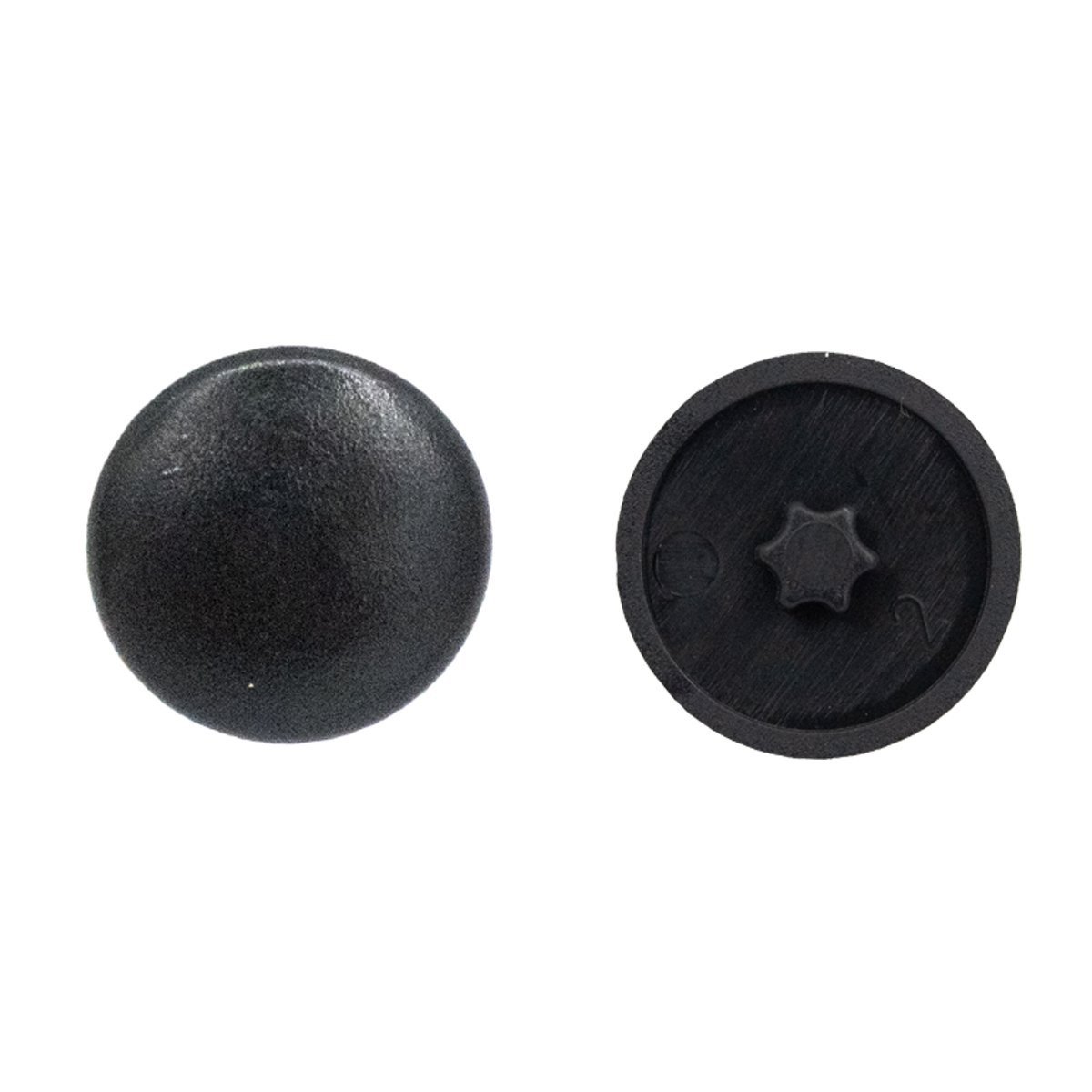 Afdekkapjes voor schroef torx-25 zwart 200 stuks