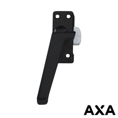 AXA RAAMSLUITING 3308 MET VENTILATIENOK EN DRUKKNOP LINKS ZWART