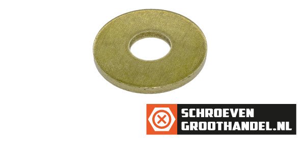 Carrosserieringen M8 messing DIN9021 25 stuks