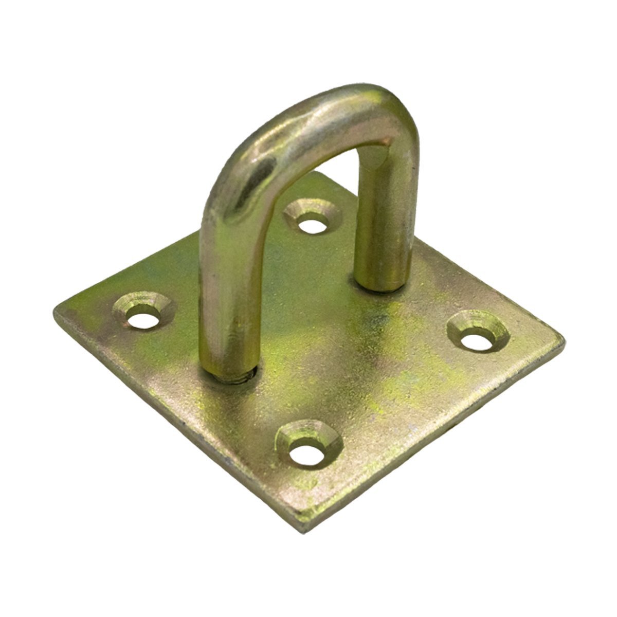 Oog op plaat 40x40 mm geel verzinkt 1 stuk