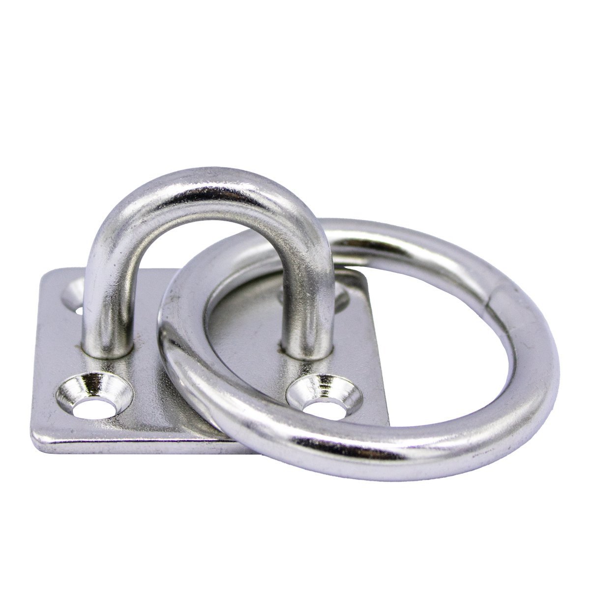 Dekoog vierkante grondplaat met ring 50x40mm RVS A4 1 stuk
