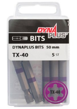 Dynaplus bit TORX-40 PAARS 50mm 5 stuks