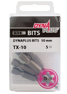 Dynaplus bit TORX-10 ROZE 50mm 5 stuks