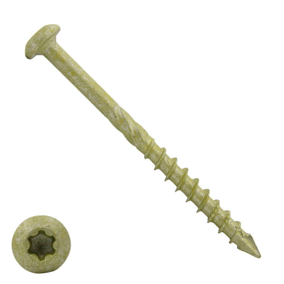 Dynaplus gevelschroeven 4,5x80mm deeldraad ar-coating bronze cilinderkop torx 200 stuks