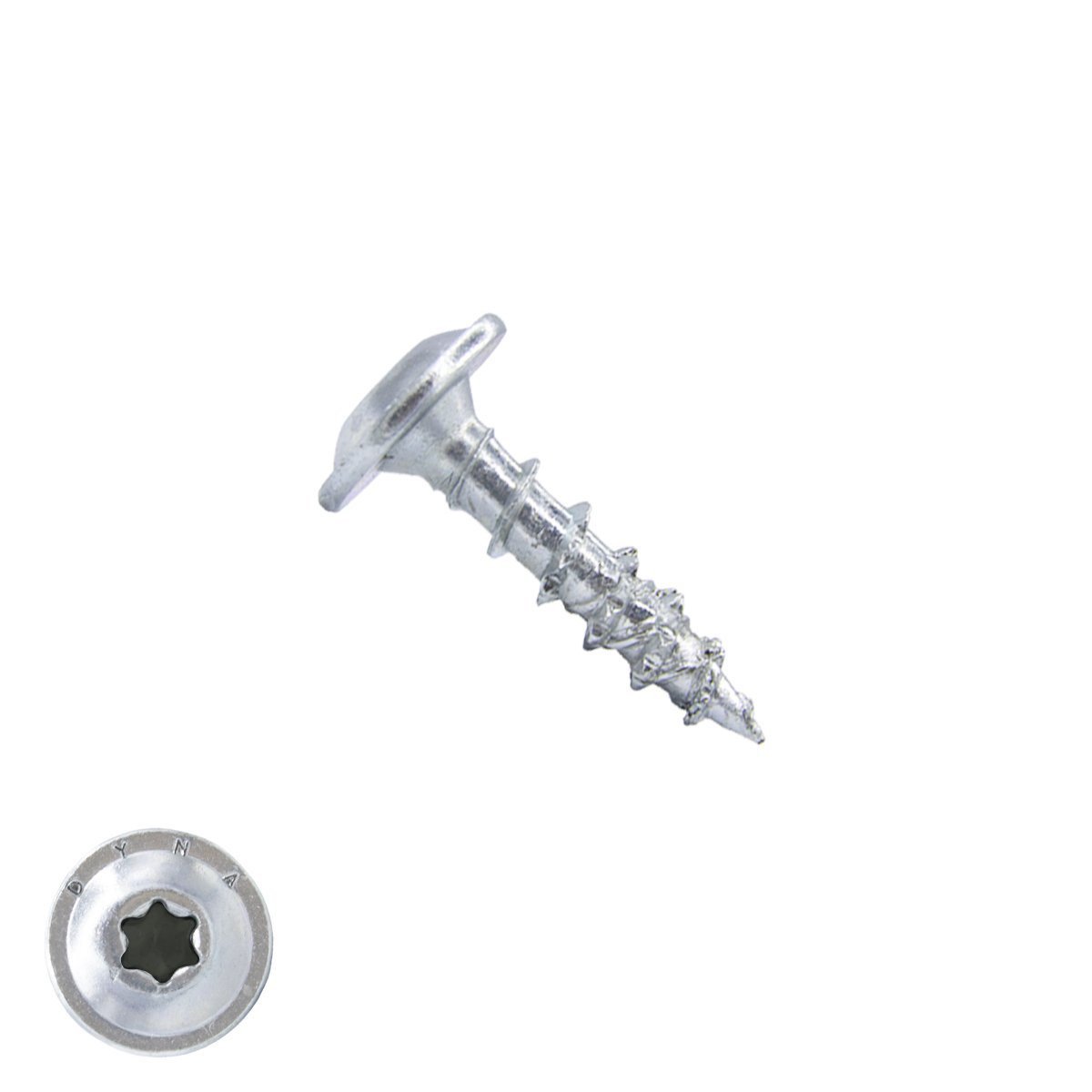 Dynaplus achterwandschroeven 3x17mm verzinkt platkop torx 200 stuks