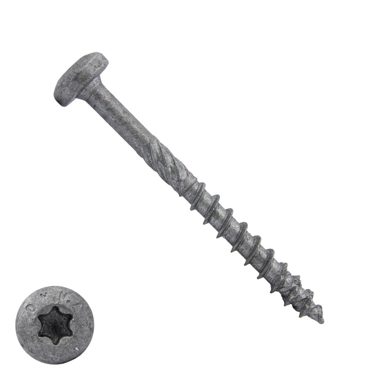 Dynaplus spaanplaatschroeven 4,5x60mm deeldraad ar-coating grijs cilinderkop torx 200 stuks