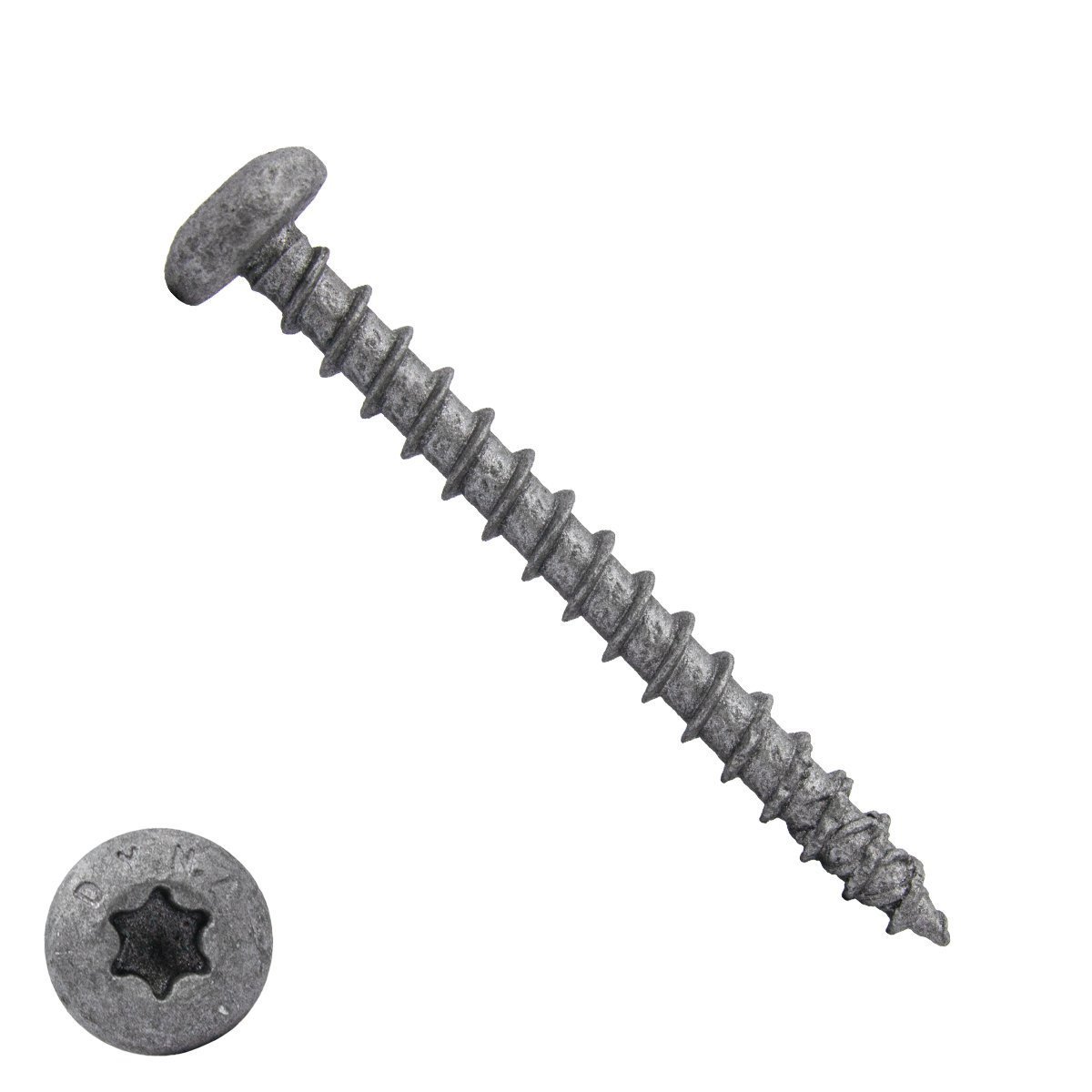 Dynaplus spaanplaatschroeven 6x50mm ar-coating grijs cilinderkop torx 100 stuks