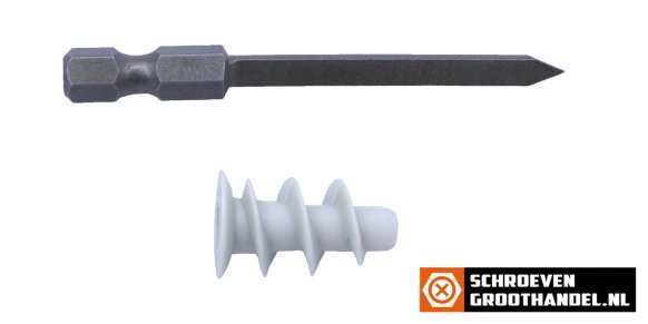 Gipsplaatpluggen met bit 10 stuks