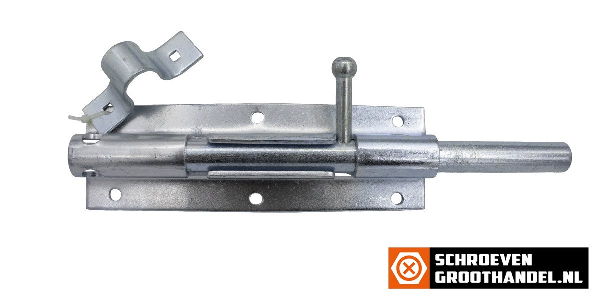 Plaatgrendel zwaar 175 x 54 mm verzinkt 1 stuk