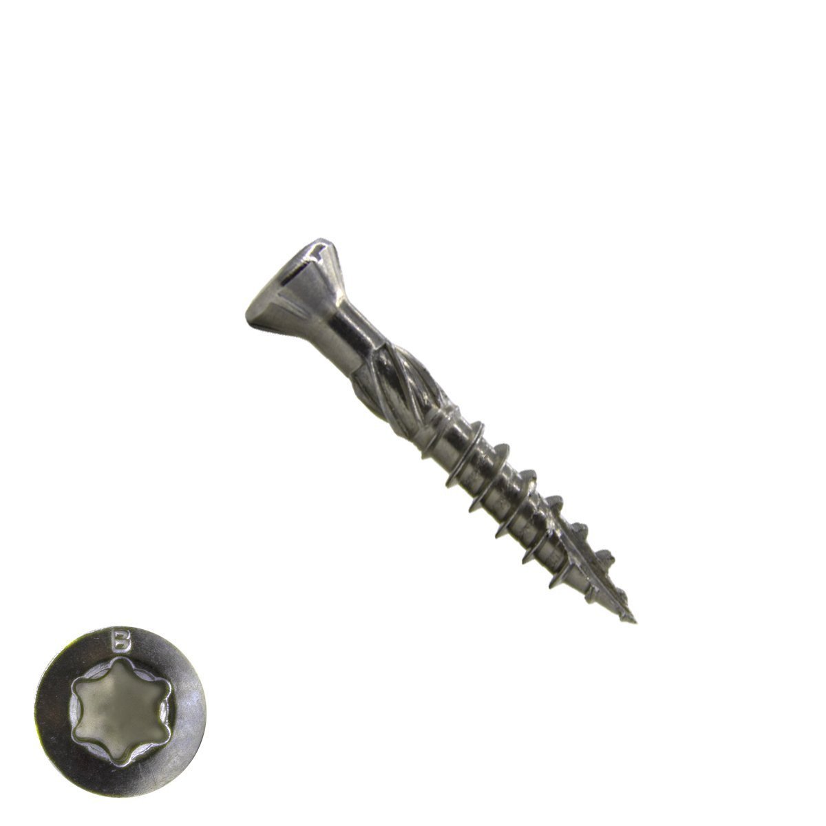 Houtbouwschroeven CSK 4,0x30/18 mm RVS C1 freeskop TORX 200 stuks