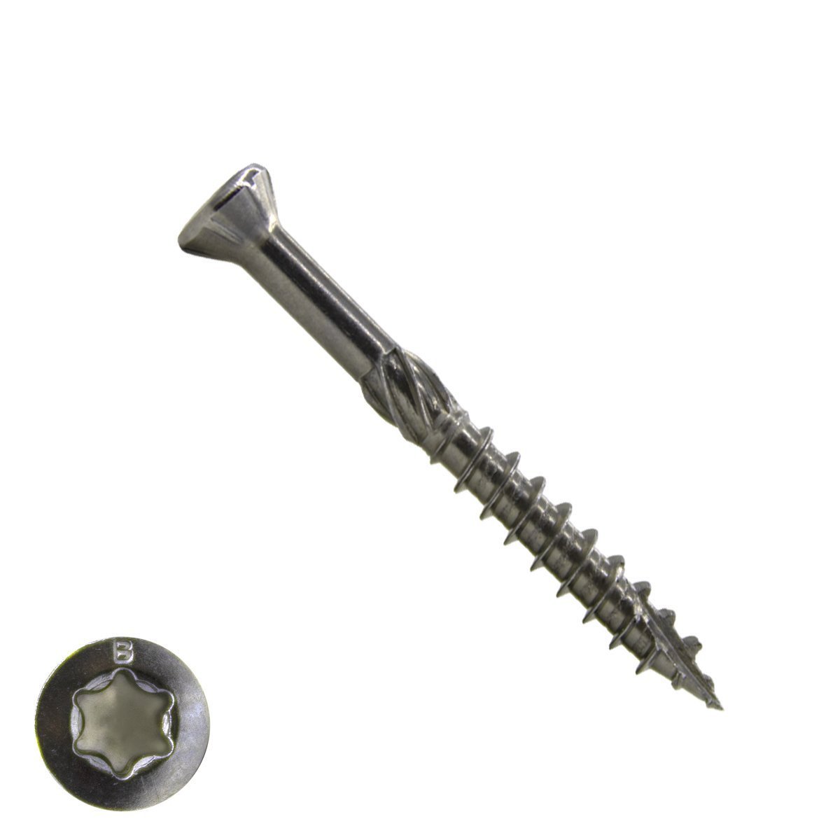 Houtbouwschroeven CSK 4,0x45/30 mm RVS C1 freeskop TORX 200 stuks