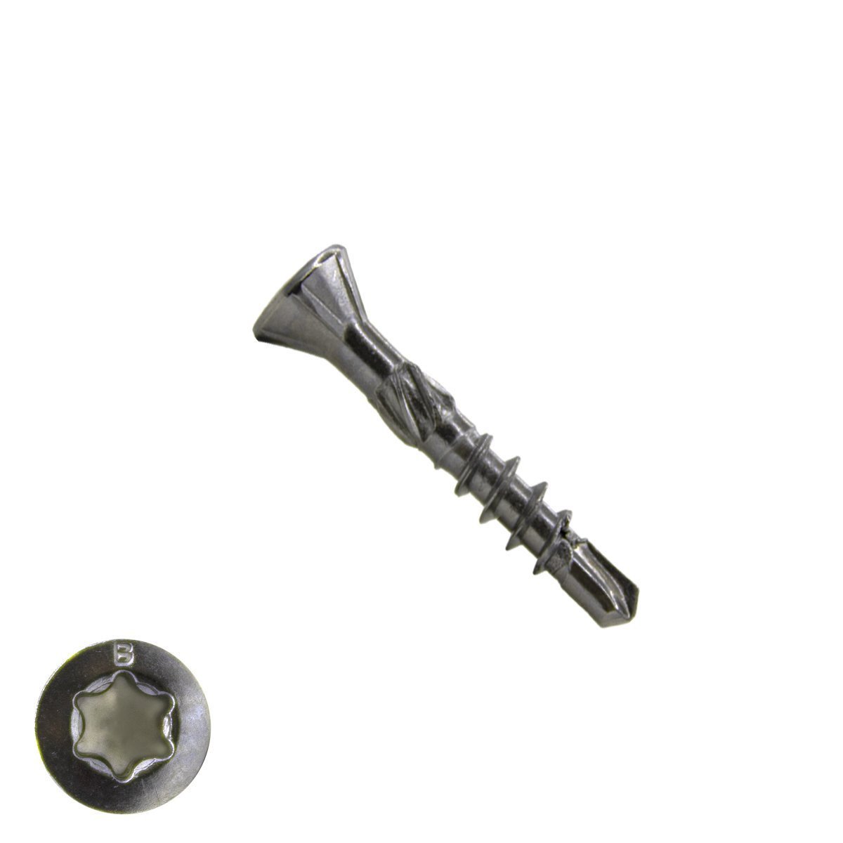 Houtbouwschroeven CSK zelfborend 3,2x20/14 mm RVS C1 freeskop TORX 500 stuks