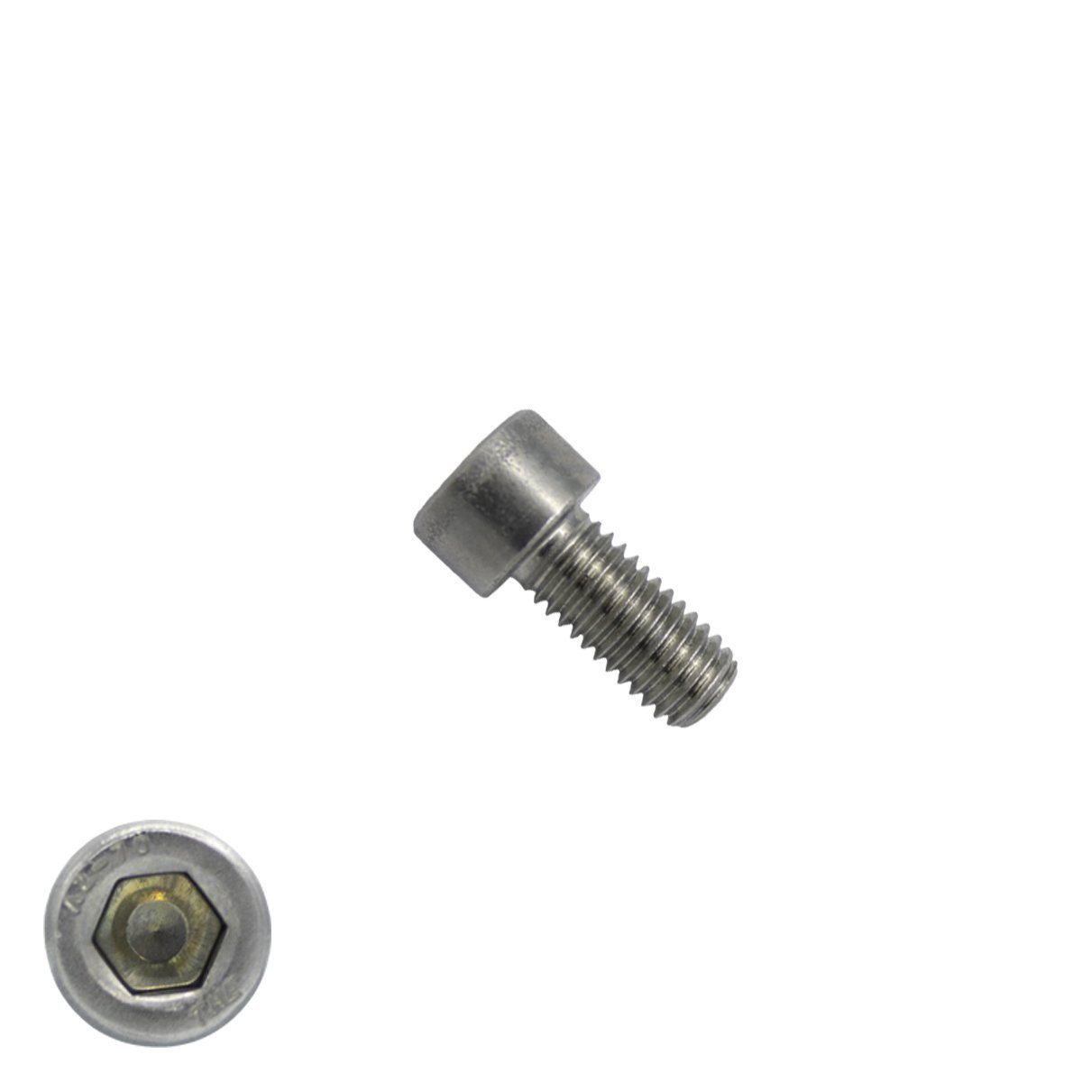 Inbusbouten cilinderkop M2 x 10mm RVS A2 DIN912 100 stuks