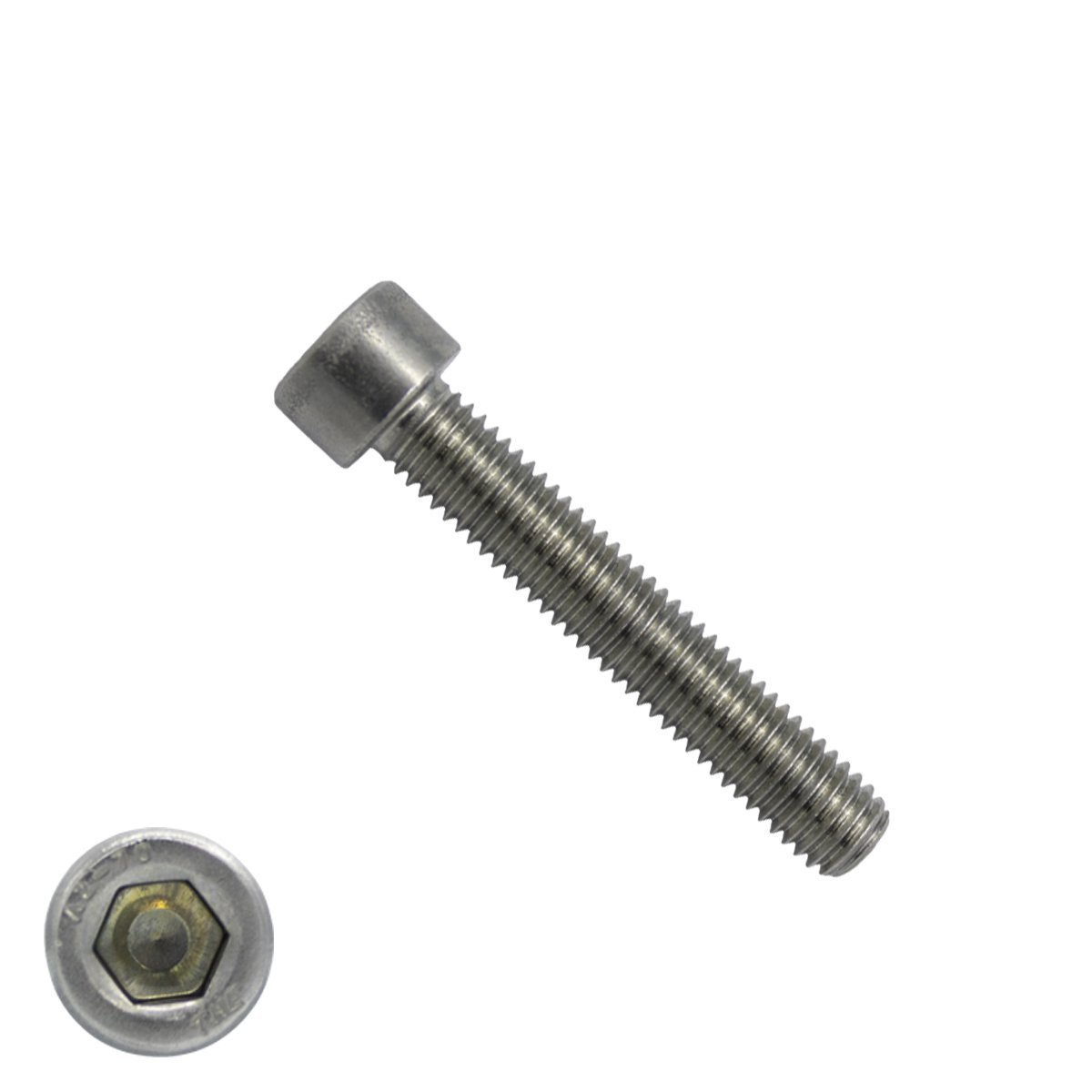 Inbusbouten cilinderkop M10 x 40mm RVS A4 DIN912 25 stuks