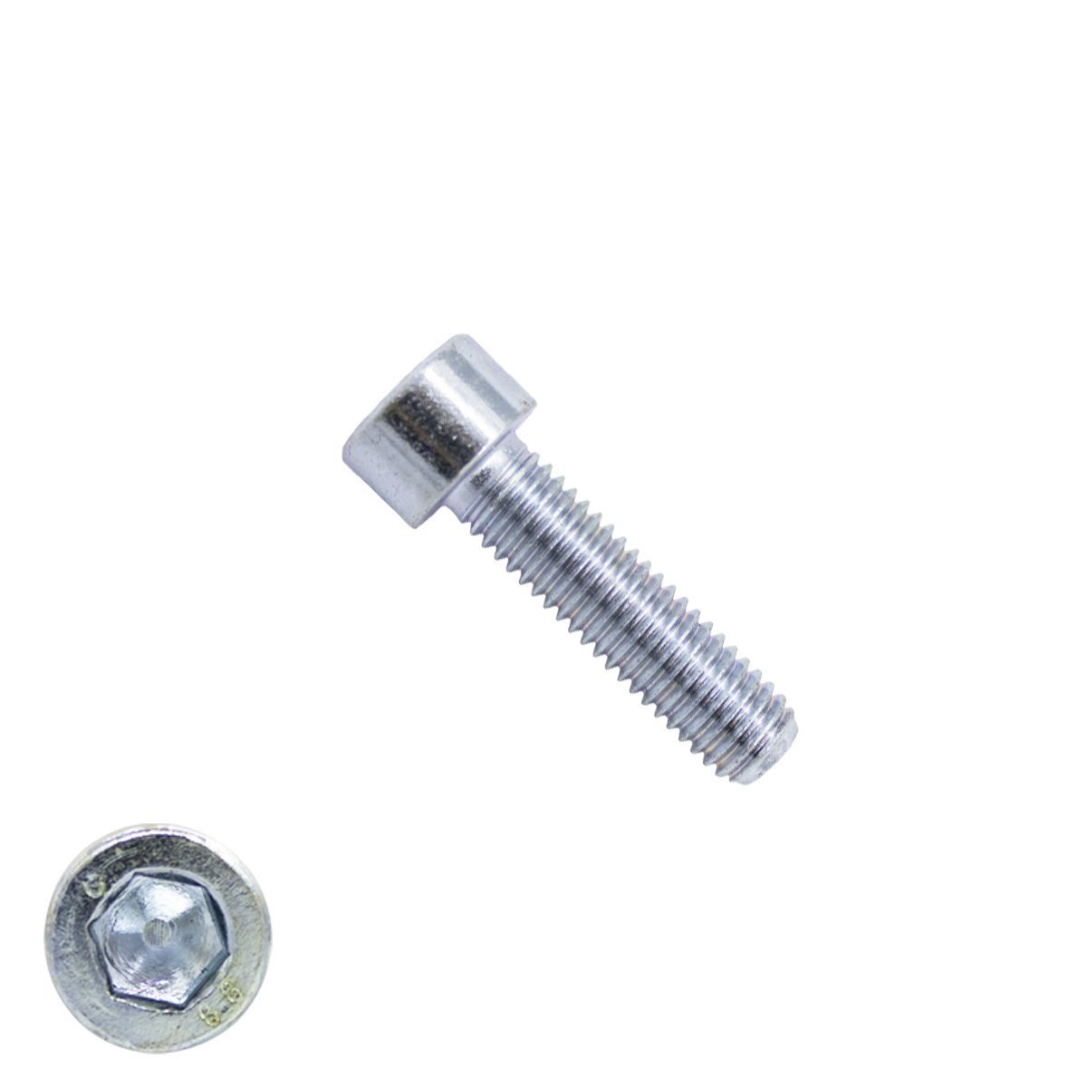 Inbusbouten cilinderkop M4 x 25mm verzinkt DIN912 100 stuks