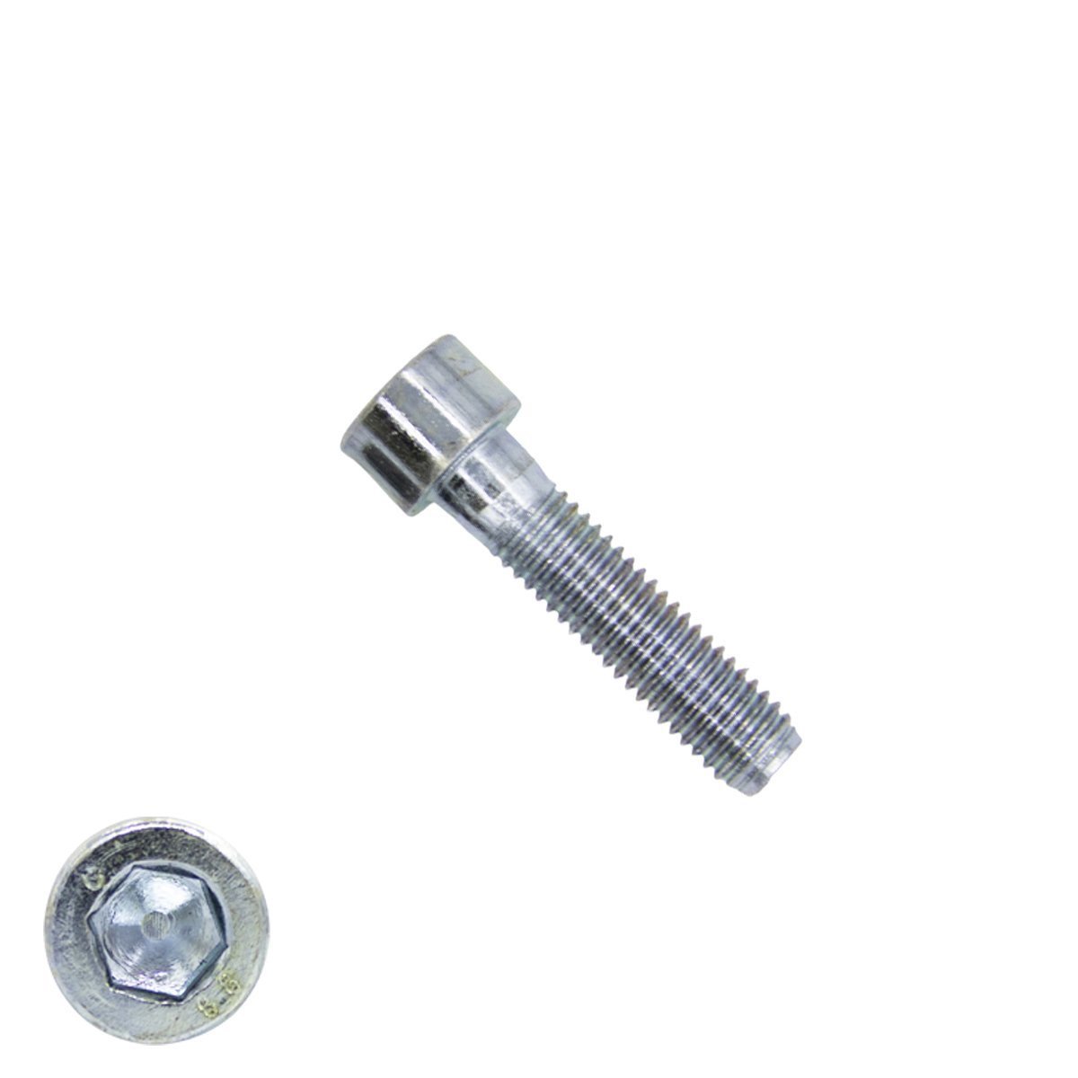 Inbusbouten cilinderkop M6 x 35mm verzinkt DIN912 100 stuks