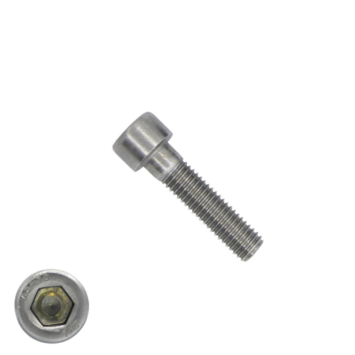 Inbusbouten cilinderkop M8 x 35mm RVS A2 DIN912 50 stuks
