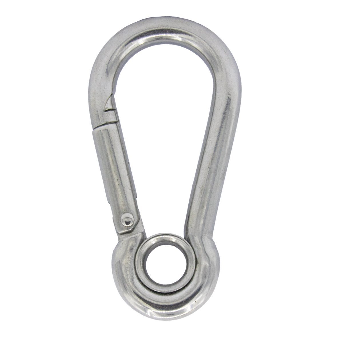 Karabijnhaak met oog 5x50mm RVS A4 1 stuk