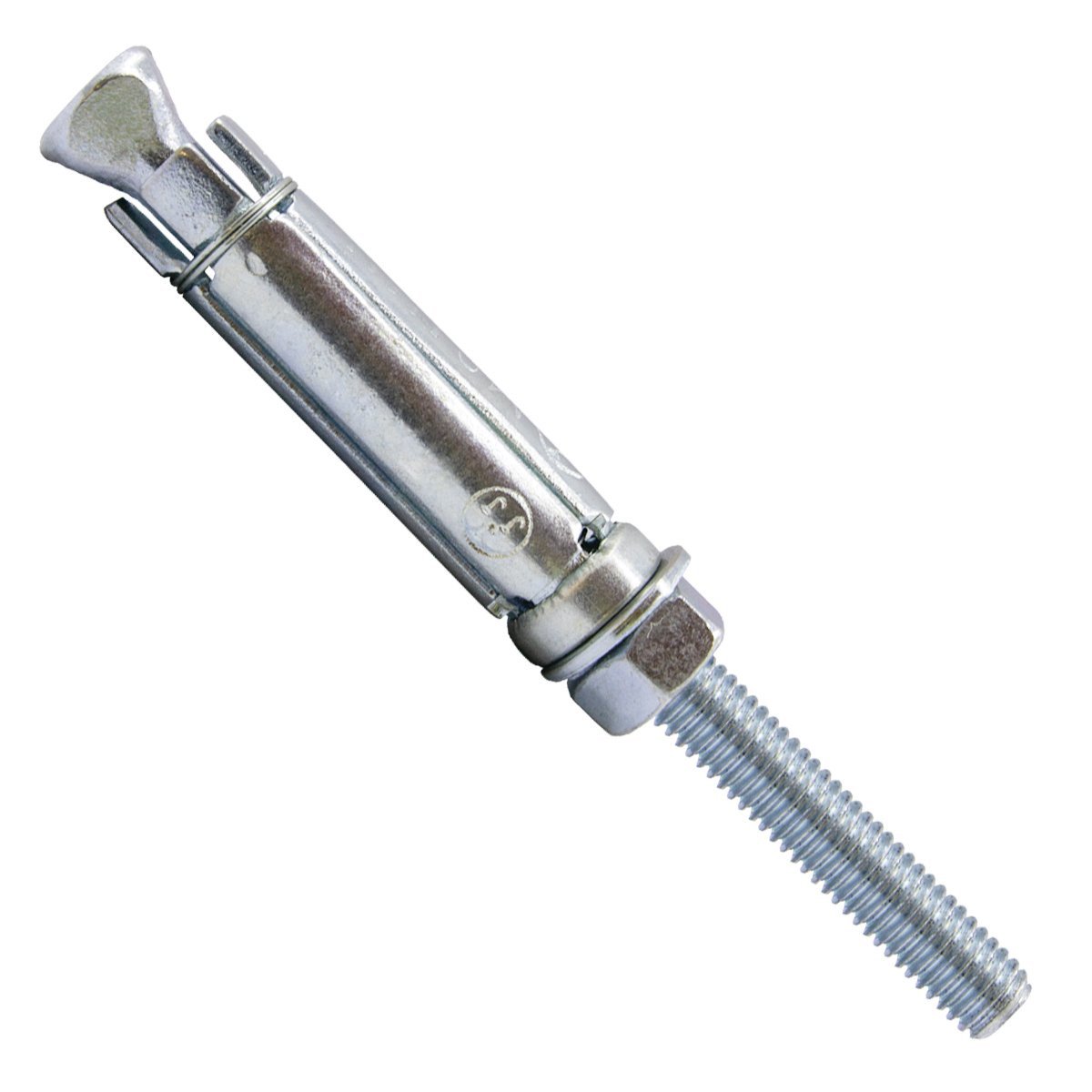 Keilbouten met moer M6x80x40mm verzinkt 10 stuks