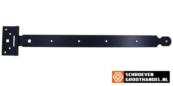 Kruisheng licht 500 mm zwart verzinkt