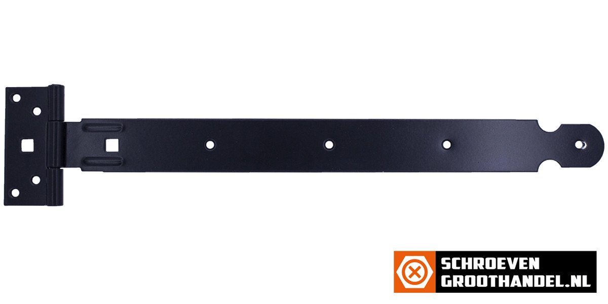 Kruisheng licht 400 mm zwart verzinkt