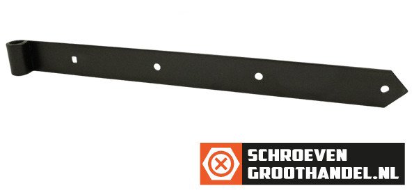 Duimheng 600 mm zwart verzinkt