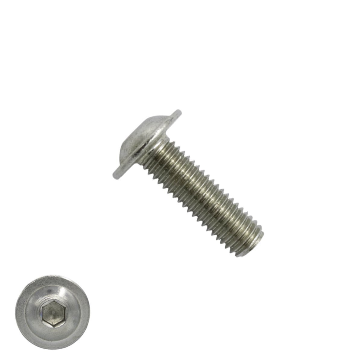 Laagbolkopschroeven laagbolkop met flens M6 x 35mm RVS A2 TORX-30 ISO7380-2 100 stuks