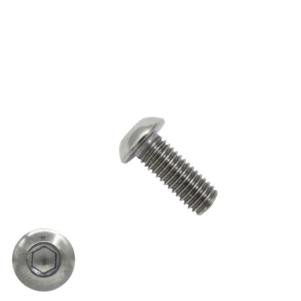 Laagbolkopschroeven laagbolkop M6 x 12mm RVS A2 ISO7380-1 100 stuks