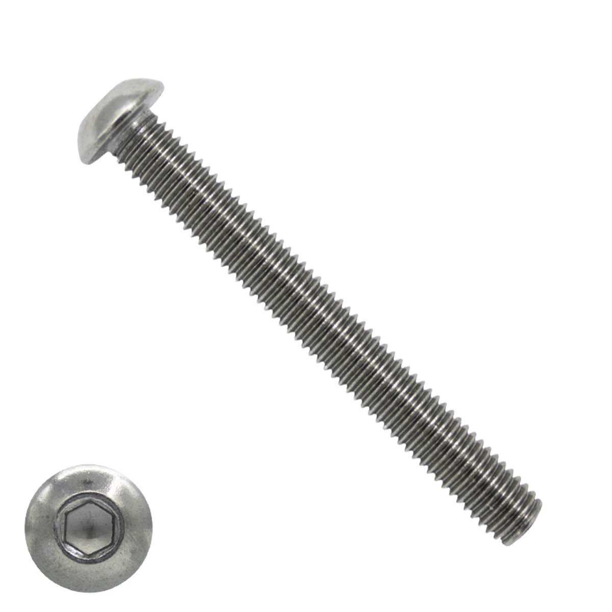Laagbolkopschroeven laagbolkop M12 x 70mm RVS A4 ISO7380-1 25 stuks