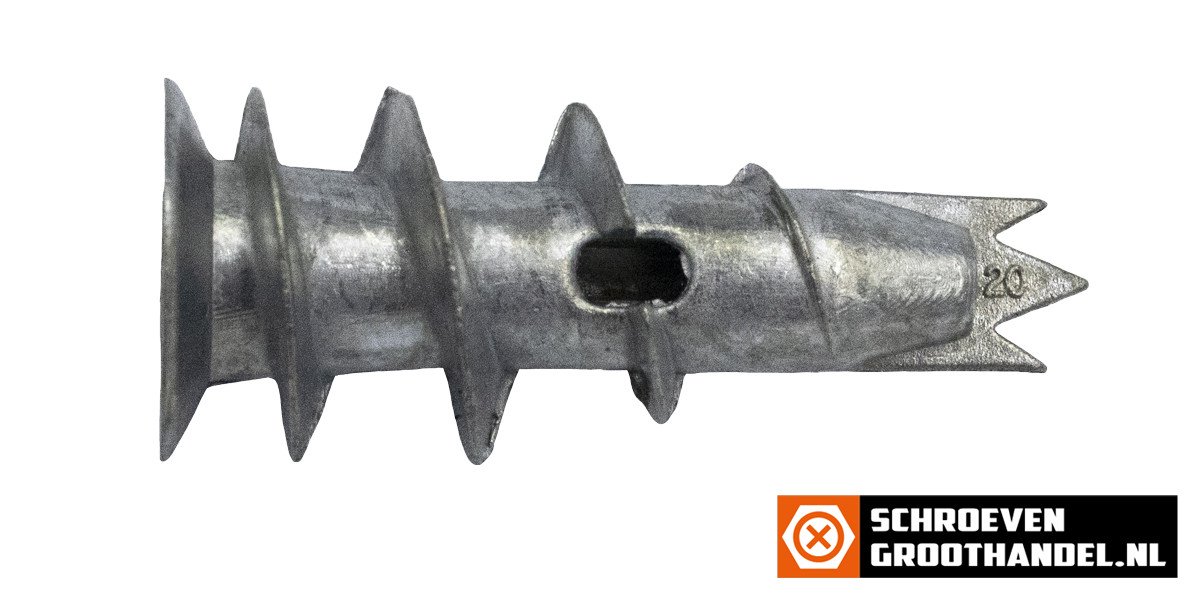 Gipsplaatpluggen metaal 32mm 6 stuks