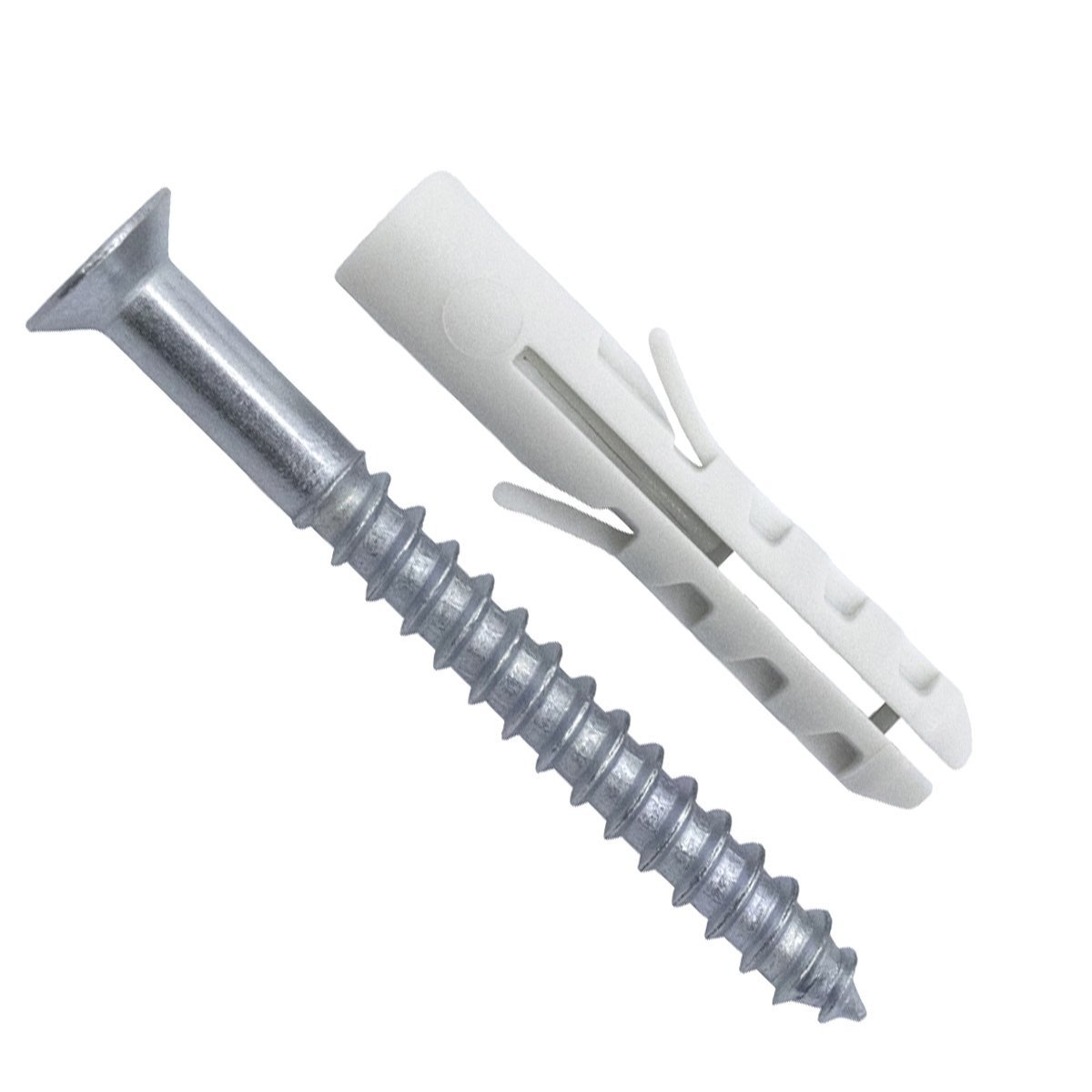 Nylon pluggen met houtschroef 8mm 8 stuks