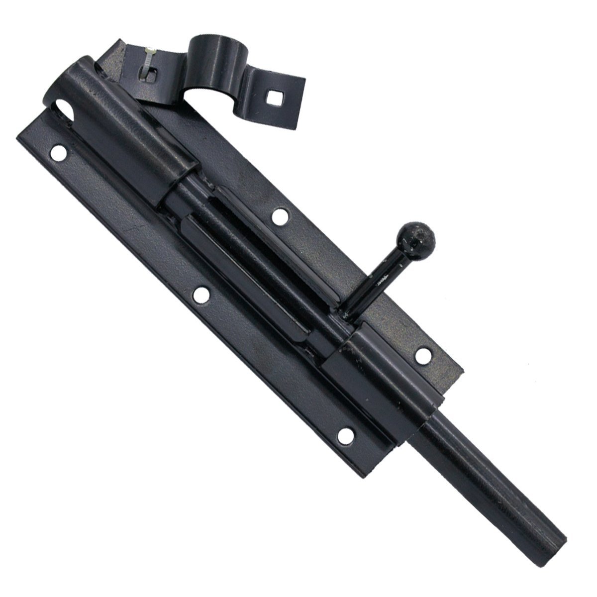 Plaatgrendel zwaar 175 x 50 mm zwart verzinkt 1 stuk