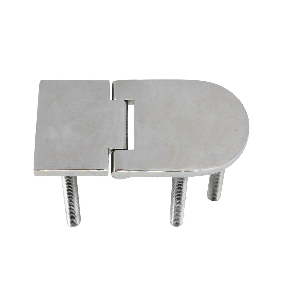 Scharnier zonder gaten 76x40mm RVS A4 1 stuk
