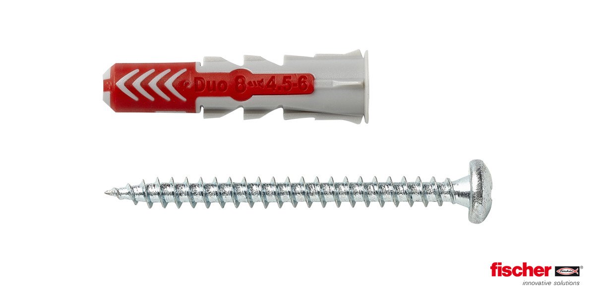 Fischer Duopower pluggen 8x40 S PH met bolkopschroeven 50 stuks