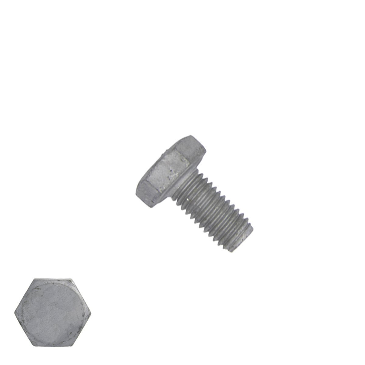 Tapbouten M10 x 16mm thermisch verzinkt DIN933 200 stuks