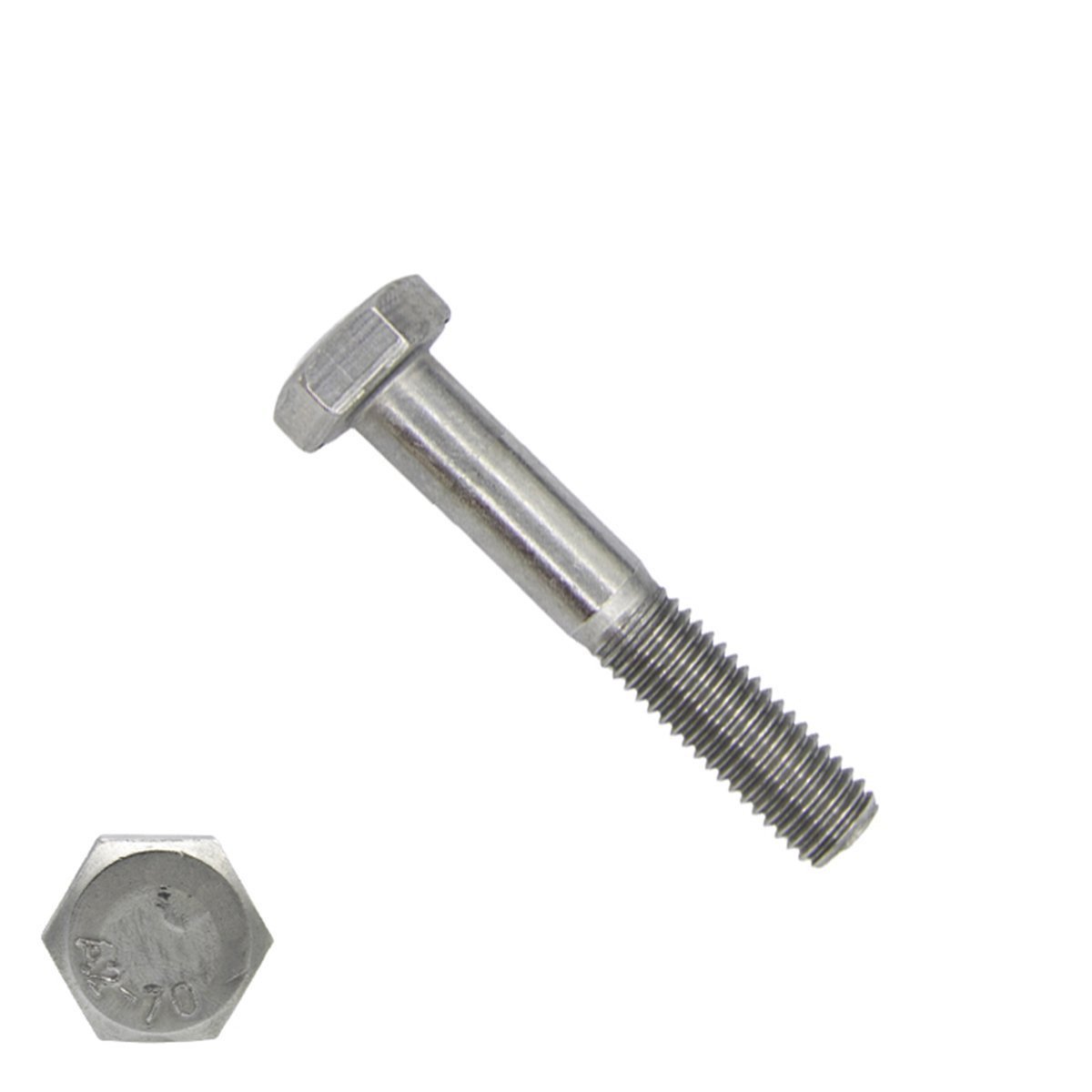 Zeskantbouten M10 x 40mm RVS A4 DIN931 100 stuks