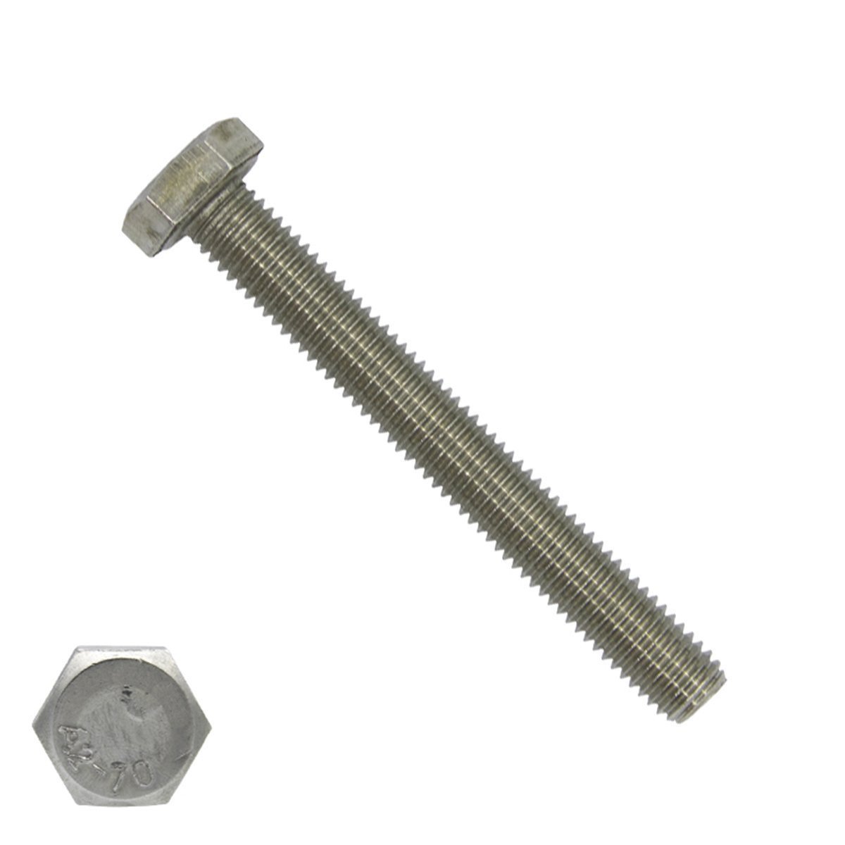 Tapbouten M10 x 60mm RVS A4 DIN933 50 stuks