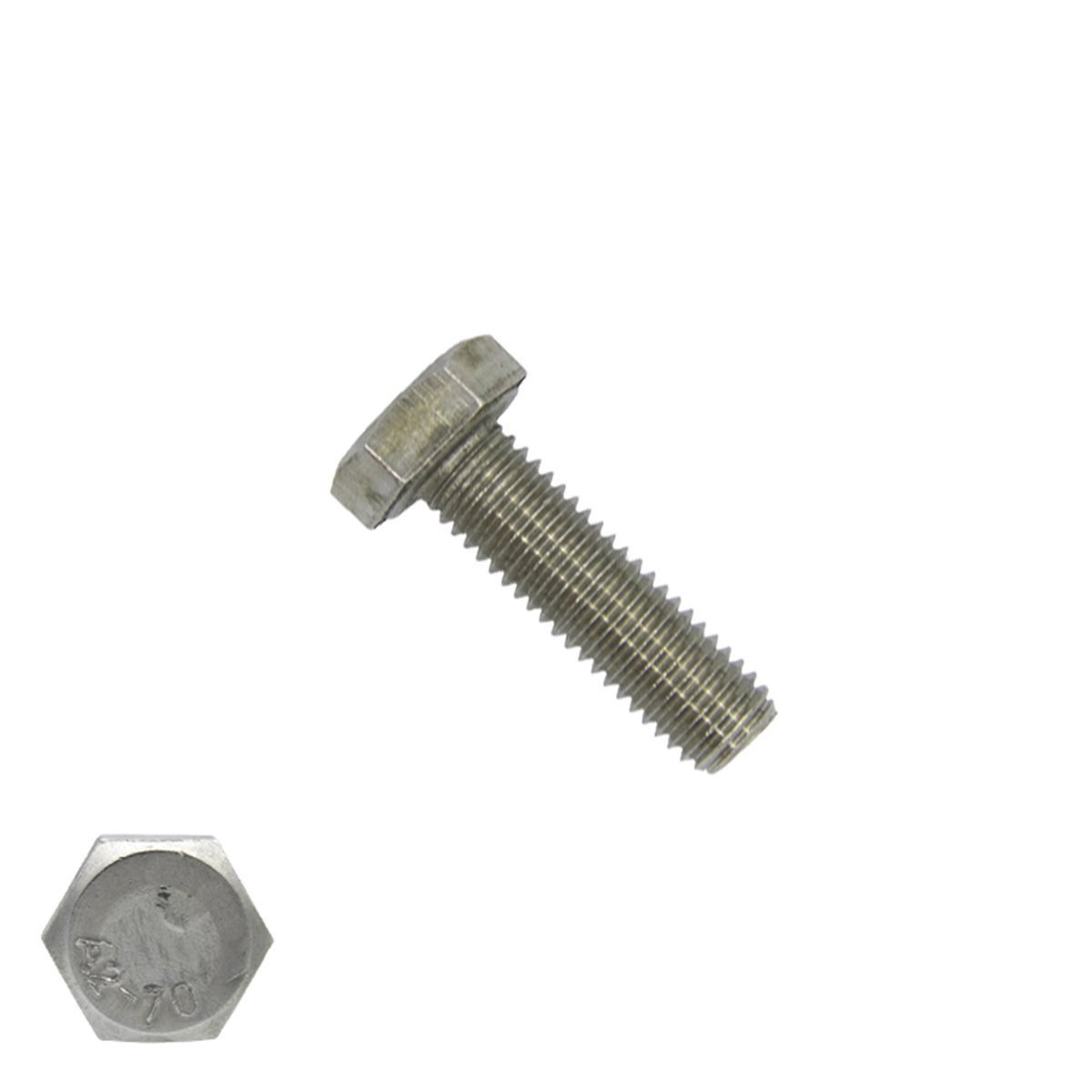 Tapbouten M14 x 30mm RVS A2 DIN933 50 stuks