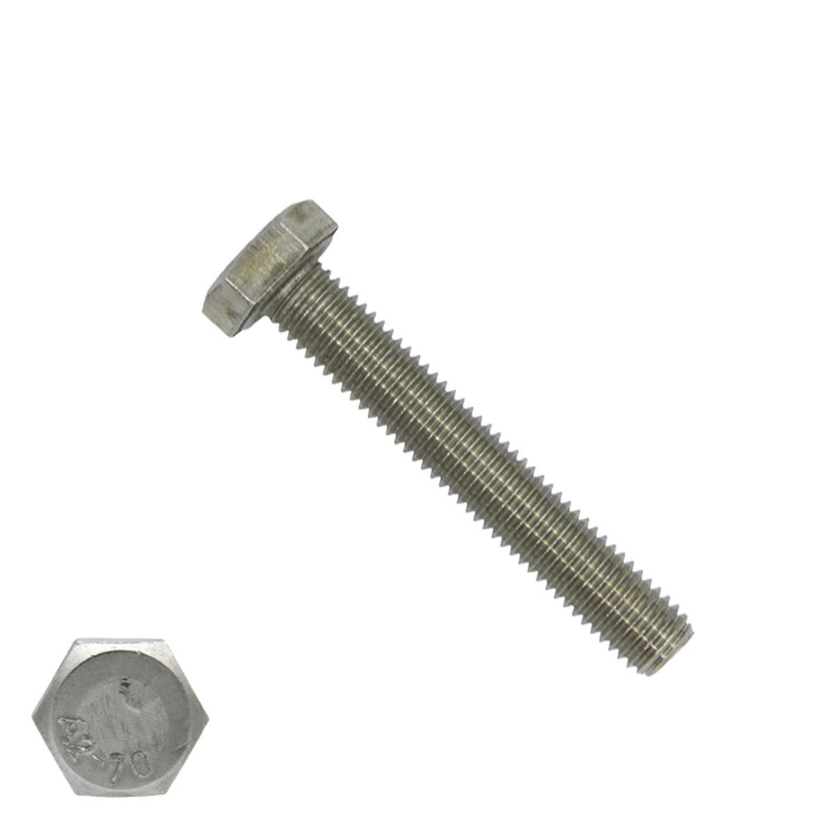 Tapbouten M5 x 50mm RVS A4 DIN933 200 stuks