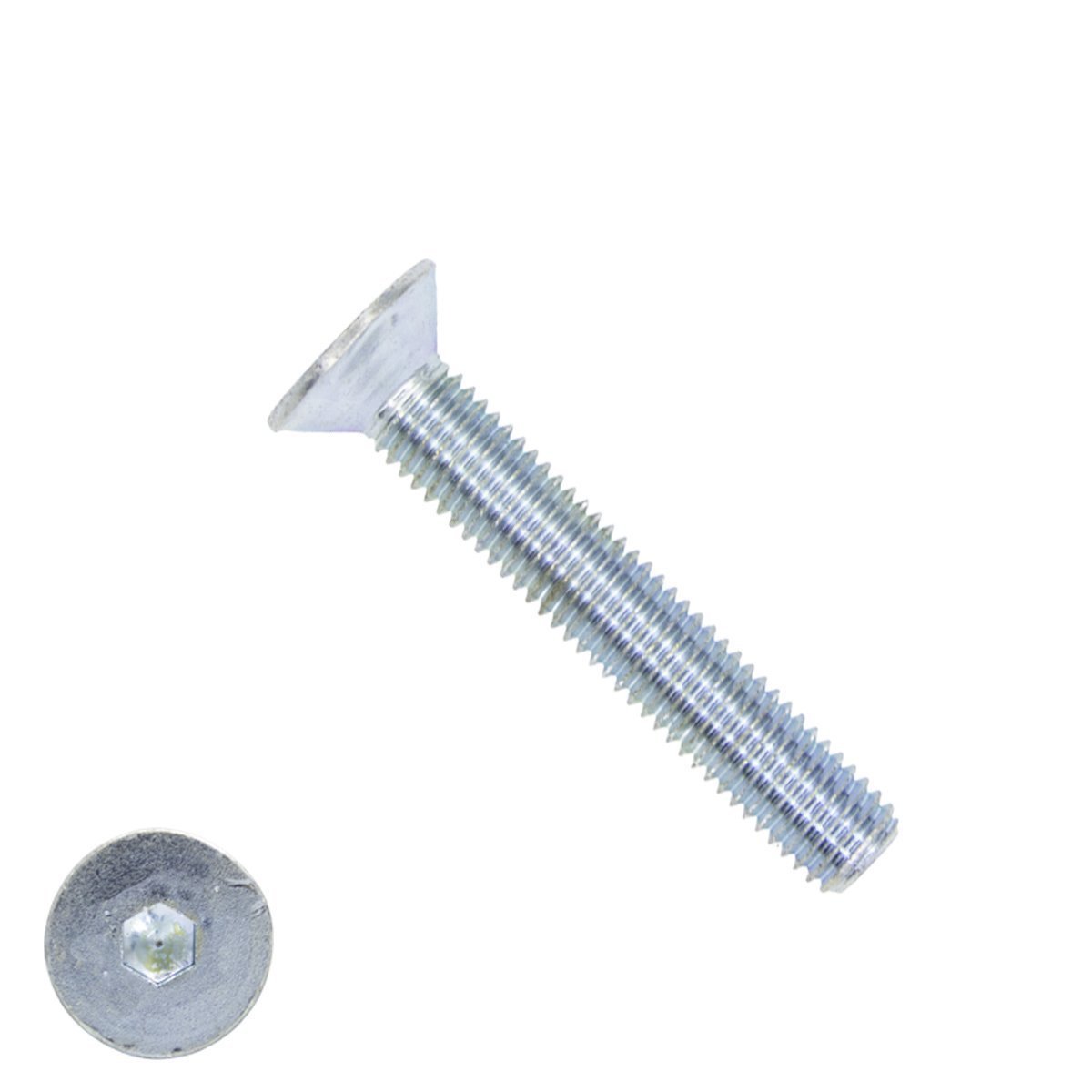 Inbusbouten verzonken kop  M16 x 50mm verzinkt DIN7991 25 stuks