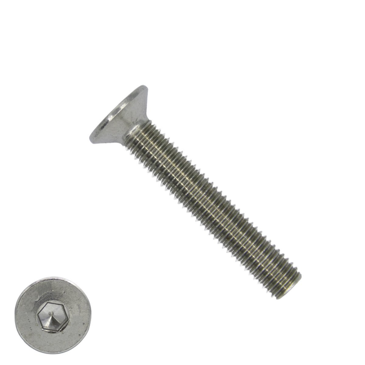 Inbusbouten verzonken kop  M5 x 50mm RVS A2 DIN7991 100 stuks