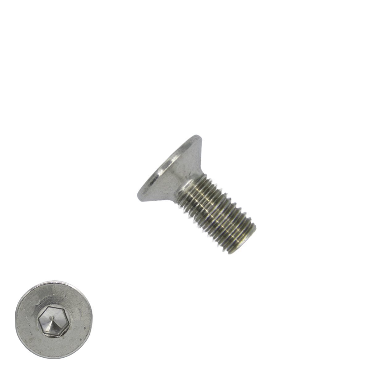 Inbusbouten verzonken kop  M5 x 8mm RVS A2 DIN7991 100 stuks